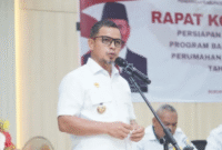 Bupati Boltara, Dr. Sirajudin Lasena membuka Program Bantuan Stimulan Perumahan Swadaya (BSPS) 2026 pada Rabu (15/04/2026).